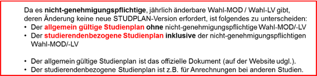 Änderungen innerhalb und außerhalb der STO