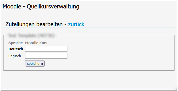 Moodle - Quellkursverwaltung (Template)