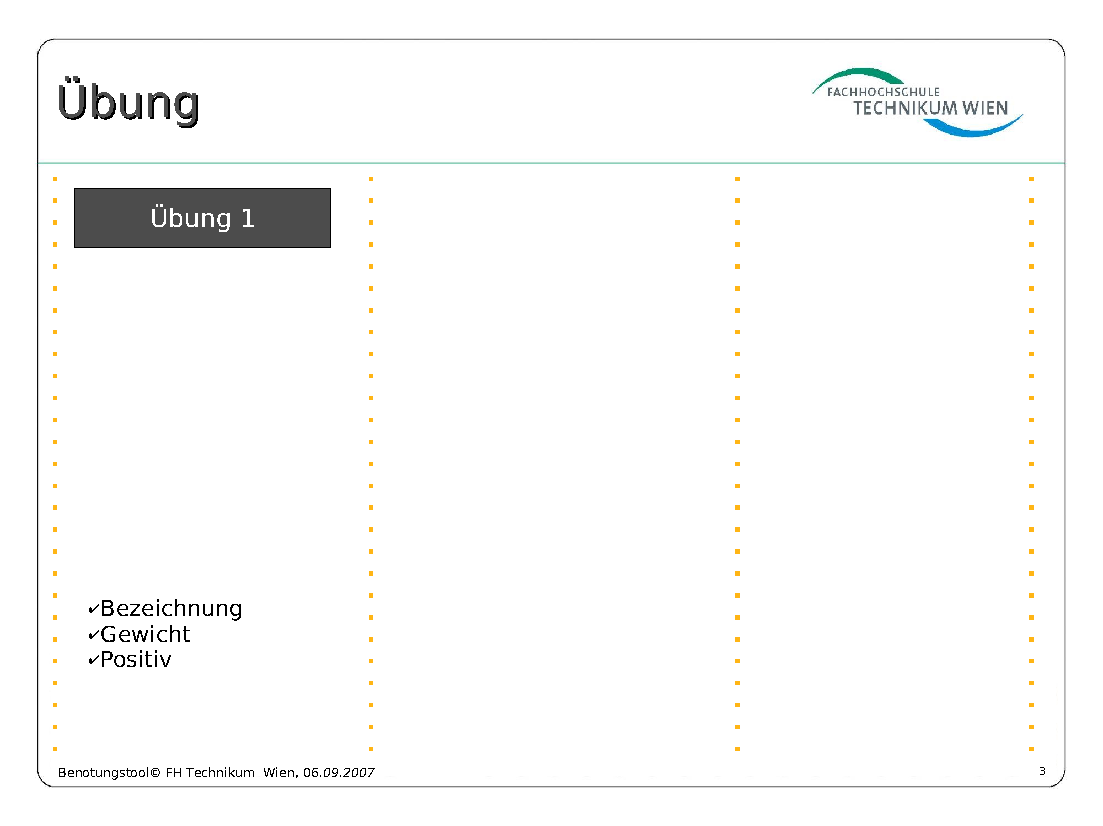 Präsentation: Übung   Präsentation: Übung